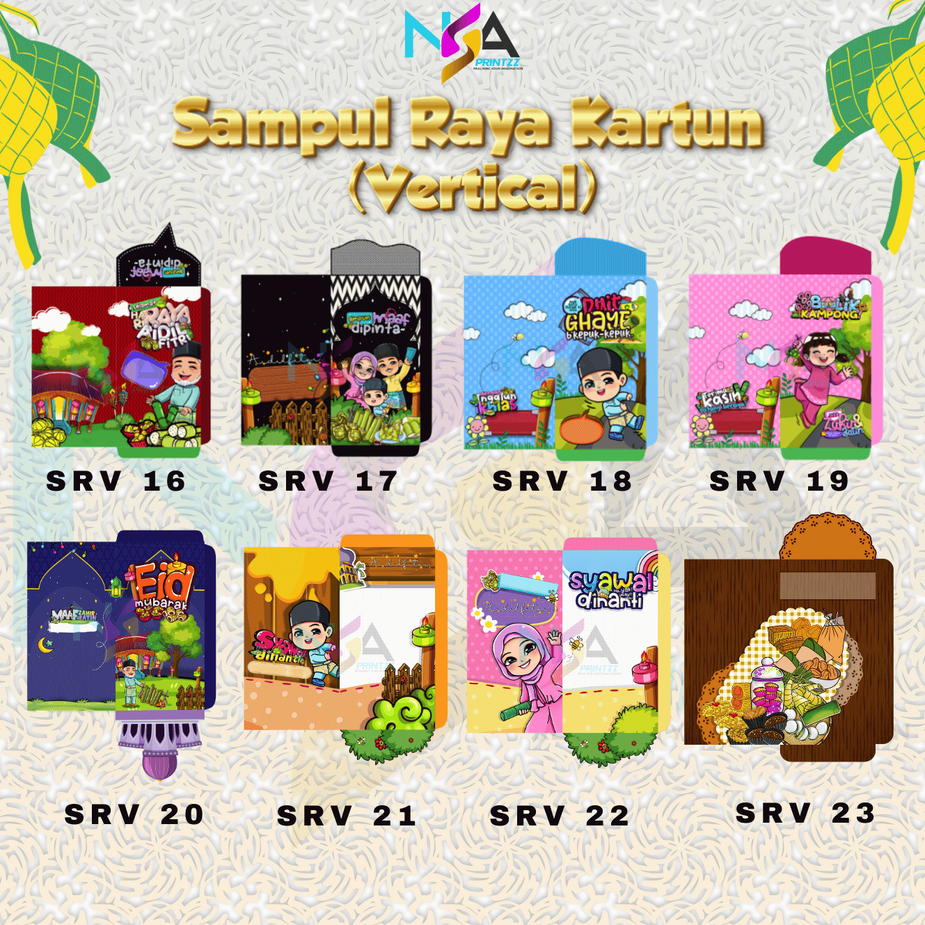 Sampul Raya Kartun Custom | Sampul Duit Raya Boleh Letak Gambar / Logo ...