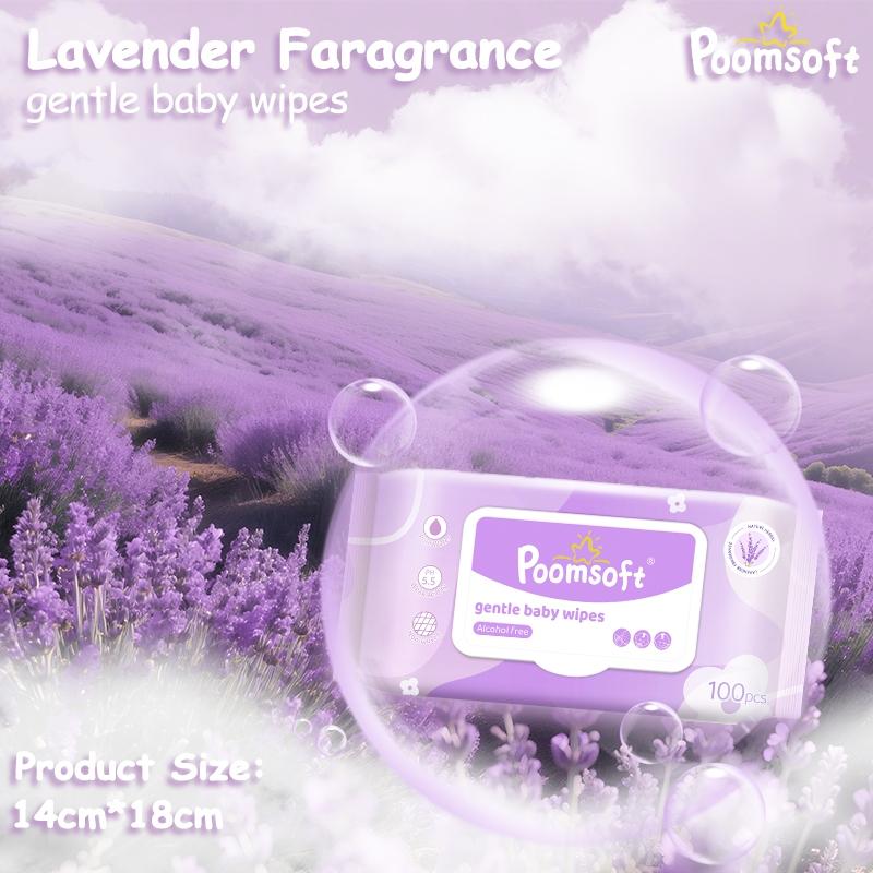 POOMSOFT Non Alcohol Baby Wet Wipes/Lavendar Wet Tissue (10Pack-1000Pcs ...