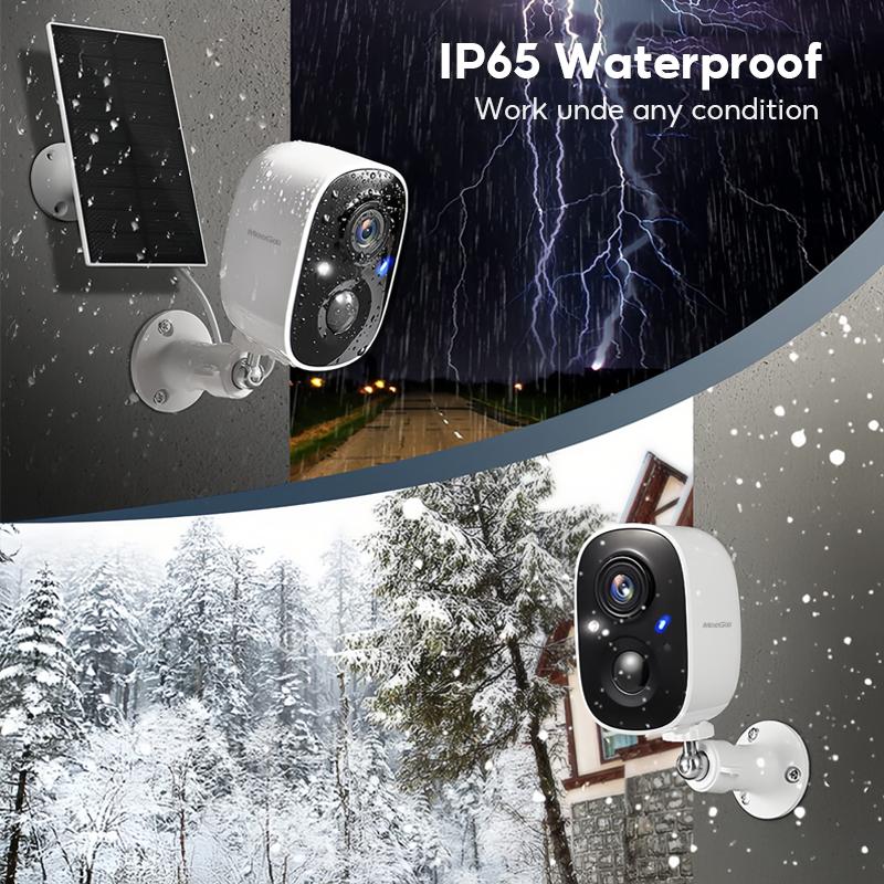 MeeGoo Wireless Outdoor CCTV Camera IP65 Waterproof Human Detection ...