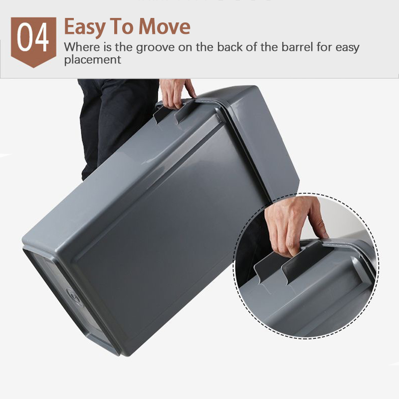 40L Swing Top Garbage bin Multifunction Dustbin Trash Bin Recycle Bin ...