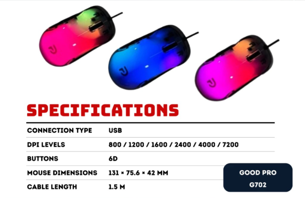 AVF GAMING FREAK G702 Wired RGB Gaming Mouse | Shopee Malaysia