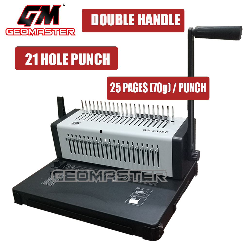 GEOMASTER Binding Machine Heavy Duty Binding Machine 2500II, Big ...