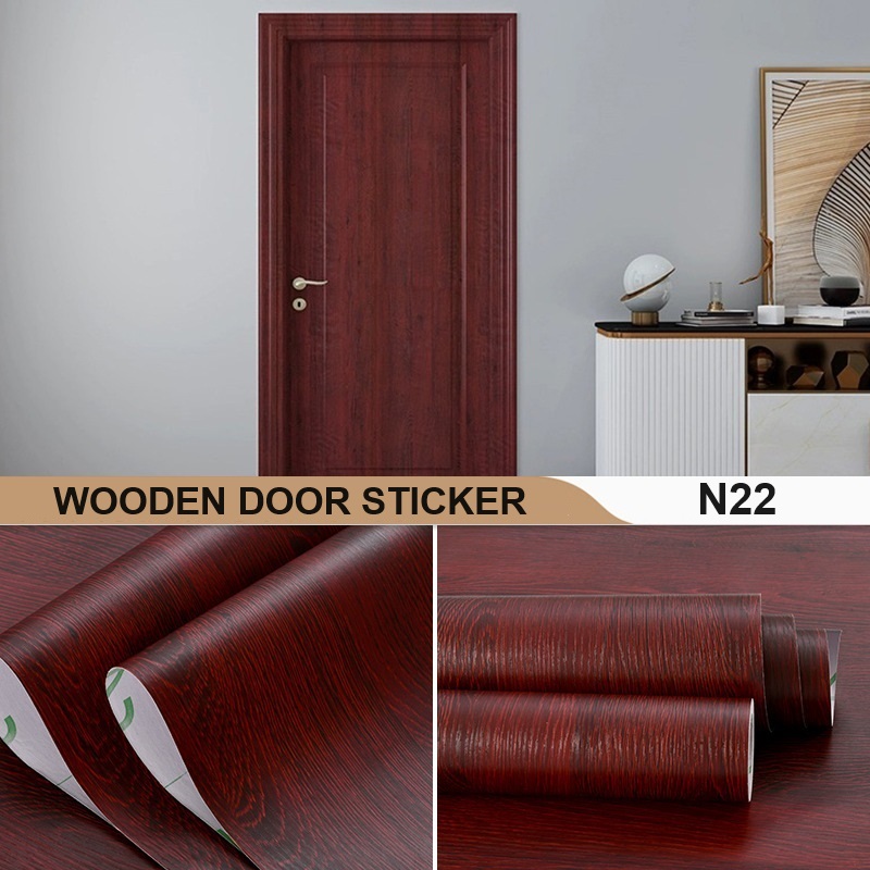 Wooden Design Door Sticker Cabinet Furniture Decorative Renovation Self ...