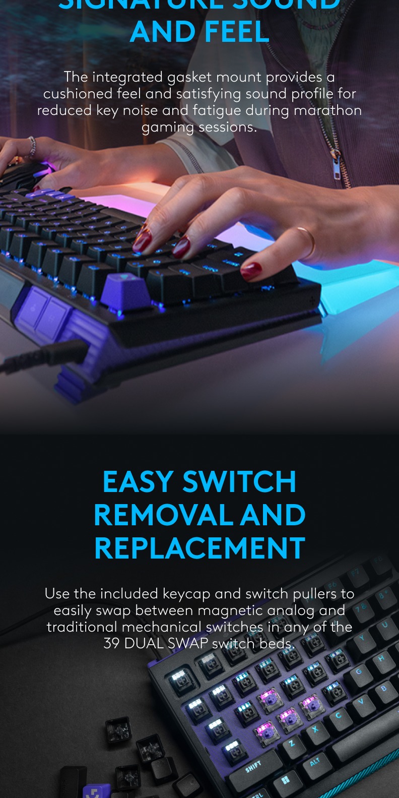 Logitech G512 X 98 Gaming Keyboard, Sensor Technology/Backlighting/8 ...