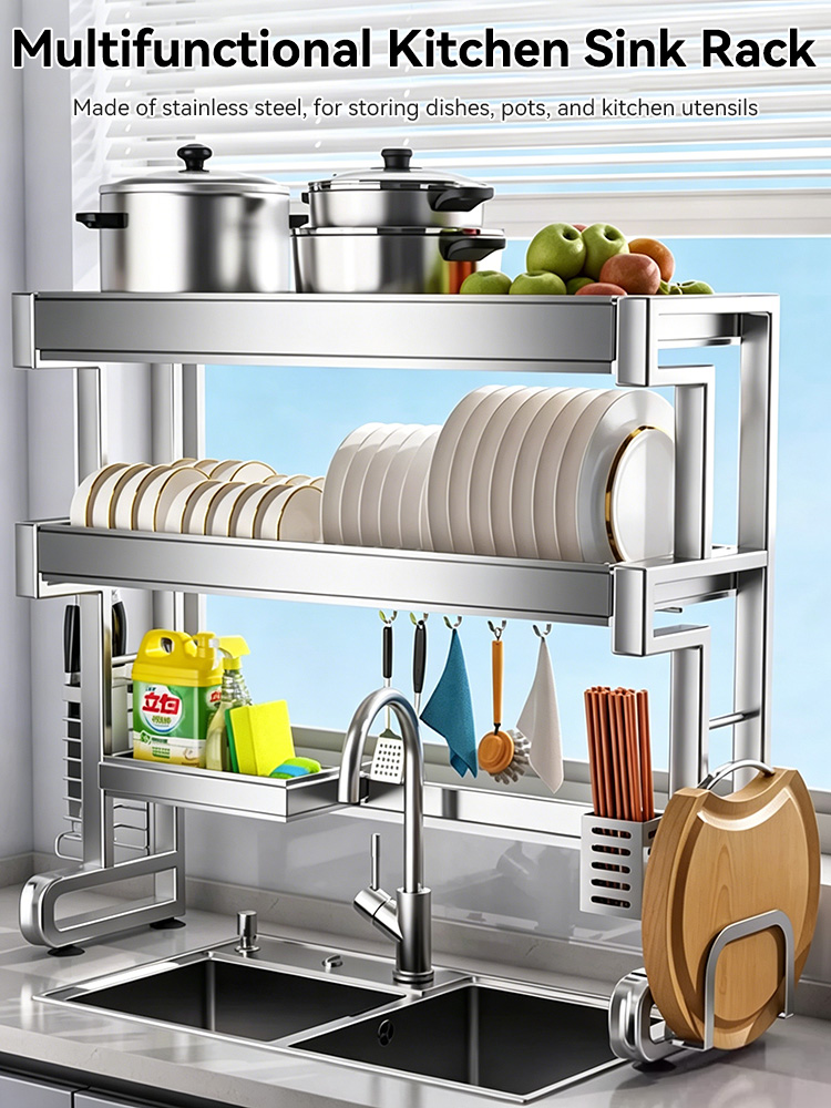 Rak Dish Rack Kitchen Rack Sink Dish Drainer Rak Pinggan Rak Dapur ...