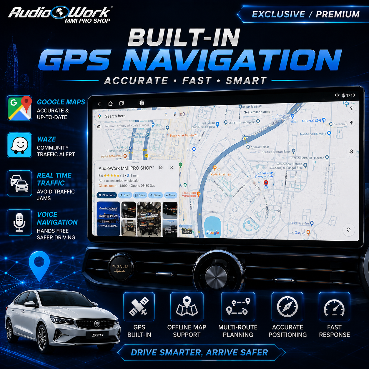 AudioWork Proton S70 2024-2026 12.8Inch Exclusive/Premiun Android 13 ...