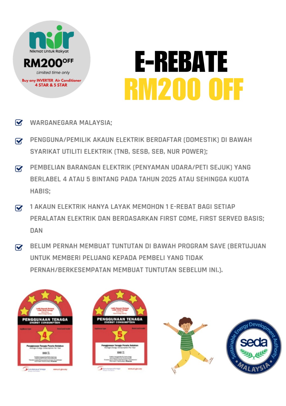 [RM 200 REBATE NUR] MIDEA INVERTER AIR-CONDITIONER WALL MOUNTED 1.0HP-3 ...