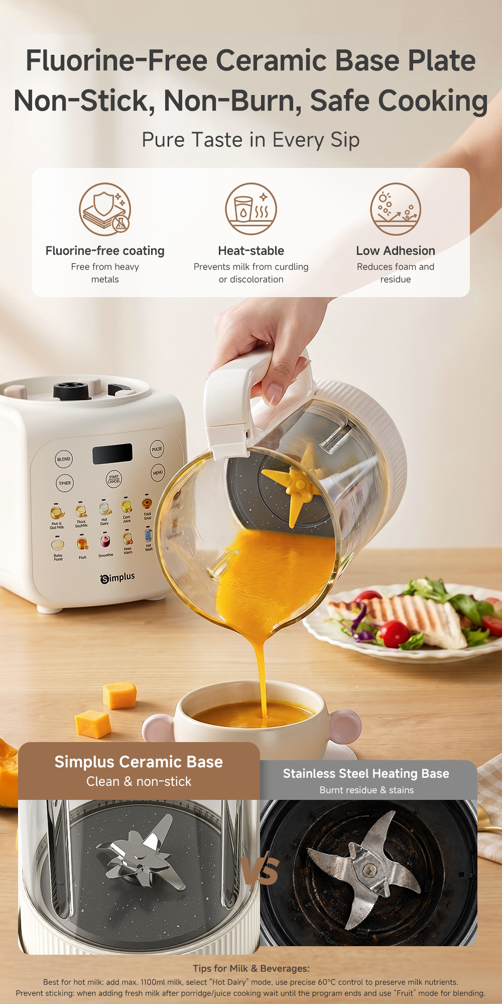 【BabySafe】Simplus 1.75L Blender | Low Noise | High-Speed | Residue-Free ...