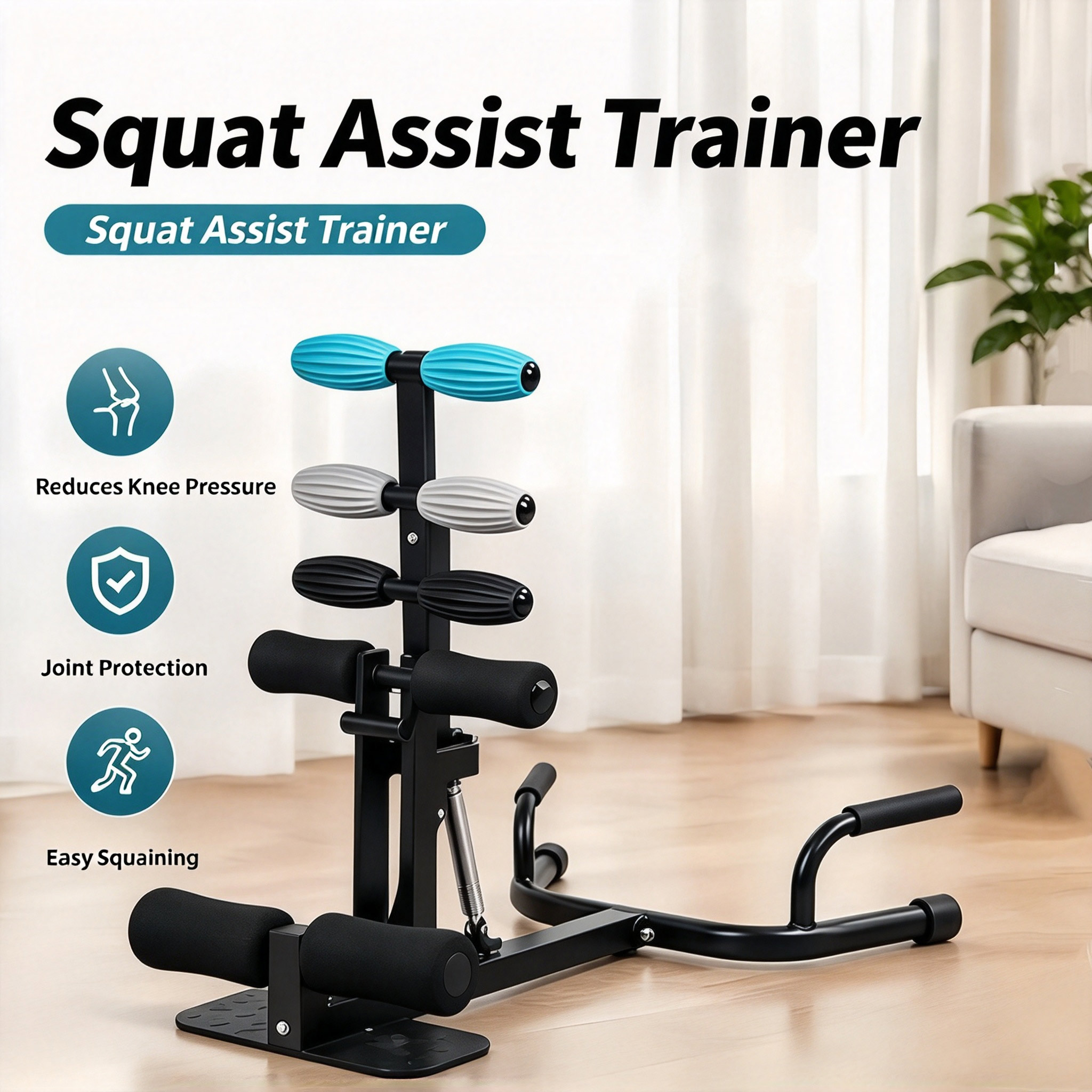 Premium grade squat rack for home, multi-purpose exercise equipment ...