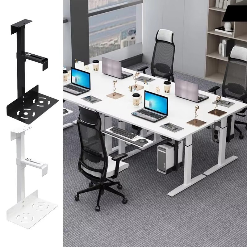 Ventilated Under-Desk Pc Case Bracket/Under Desk Wall Side CPU Stand ...