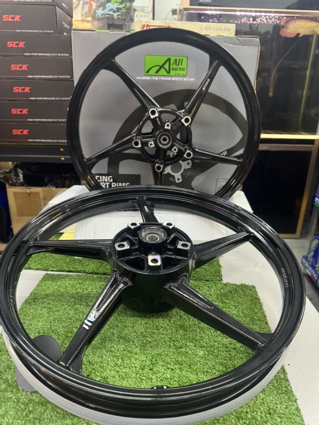 AJI RACING STRIKE SERIES PNP Y15 / Y16 Y16ZR ABS 5 BATANG SPORT RIM SET ...