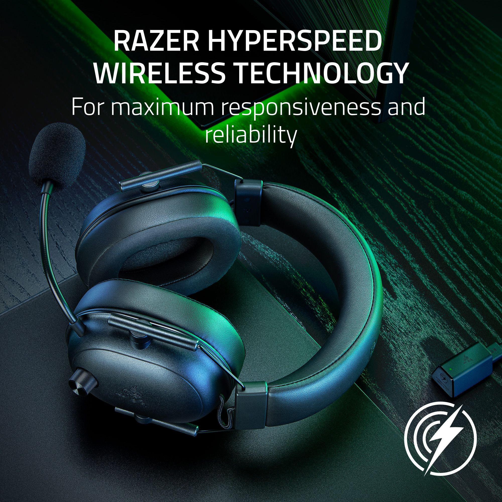 RAZER BLACKSHARK V2 HYPERSPEED WIRELESS ESPORTS HEADSET WITH HYPERCLEAR ...
