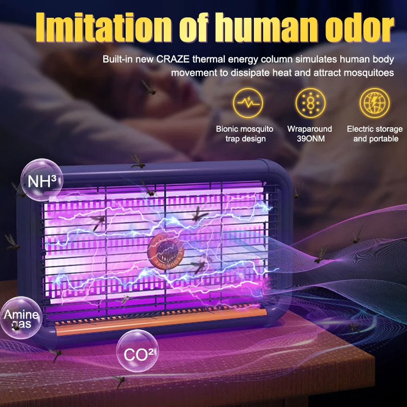 Electric insect killer UV lamp Fly insect killer Mosquito attractant ...