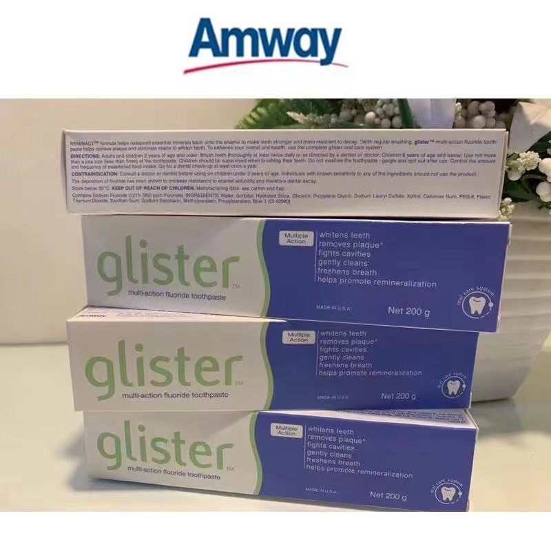 [READY STOCK] Amway Glister Multi-Action Fluoride Toothpaste - 200g ...