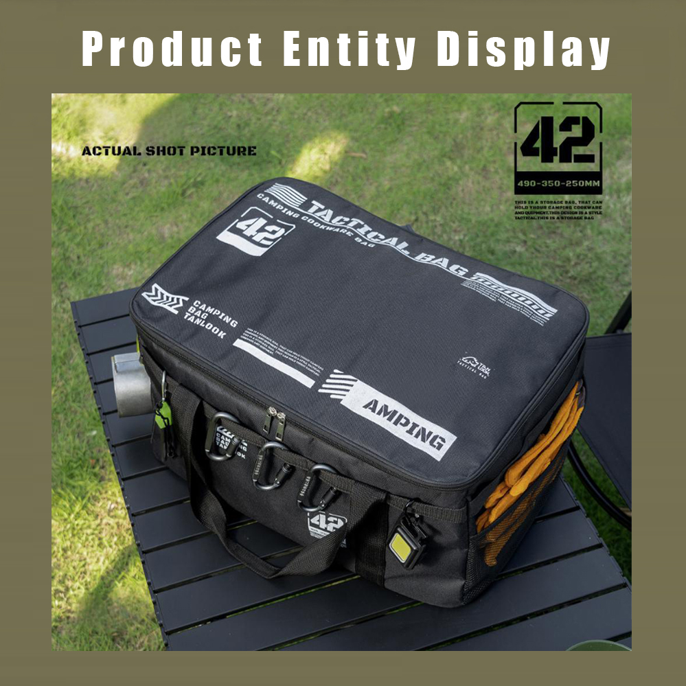 42L Large Capacity Outdoor Tactical Storage Bag Picnic Camping Folding ...