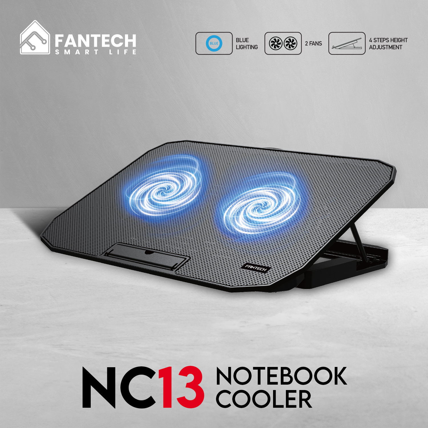 FANTECH NC11,NC12,NC13 NOTEBOOK COOLER | Shopee Malaysia