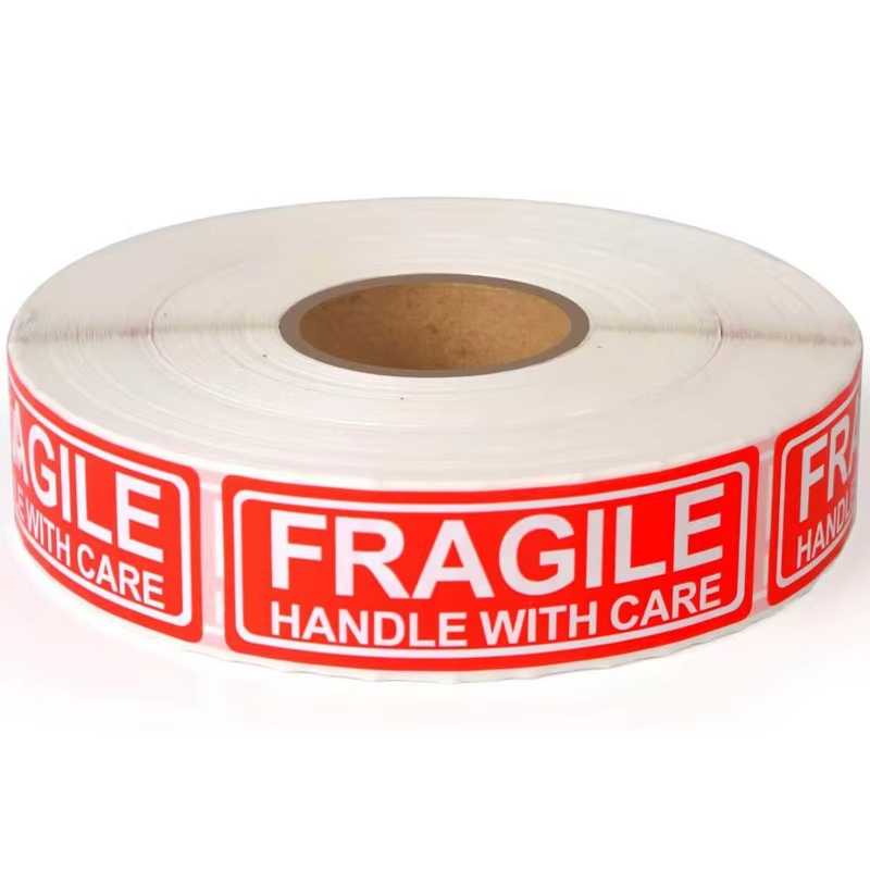 Courier Fragile Stickers 300 PCS Roll Handle with Care Warning Labels ...