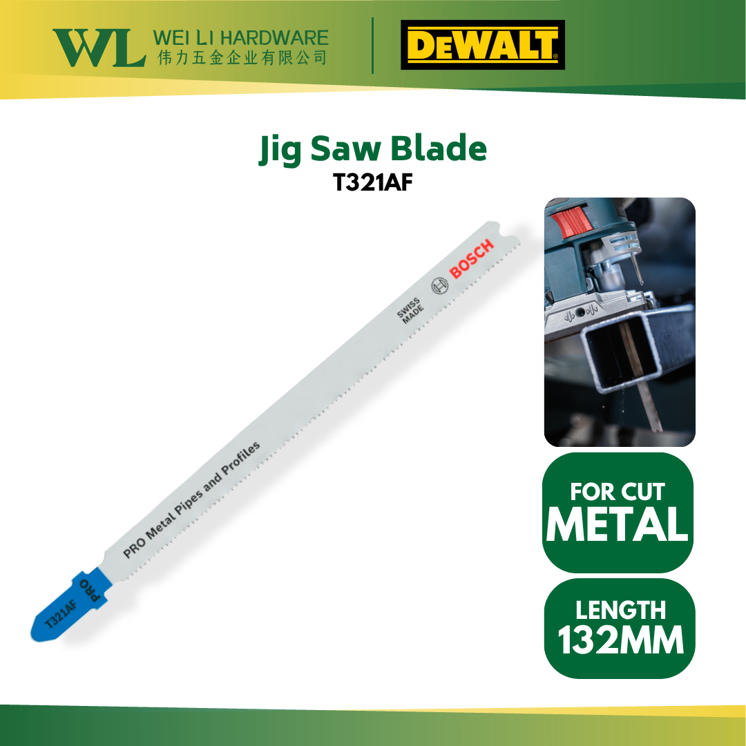 BOSCH T321AF Jig Saw Blade for Metal Steel 2608636705 1pcs/pkt Mata Jig ...