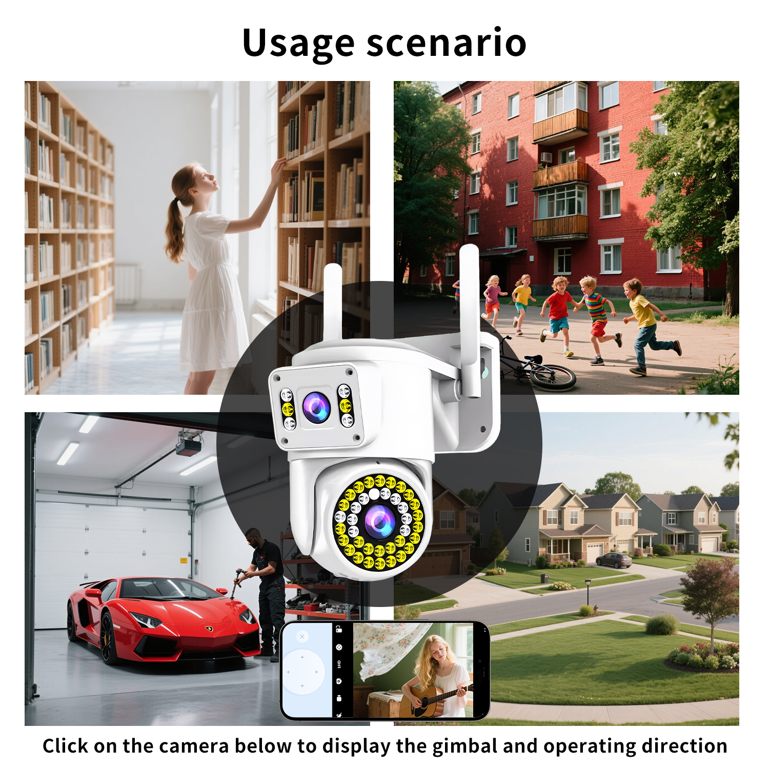 HiEasy Camera Dual lens WiFi camera 8MP wireless closed-circuit ...