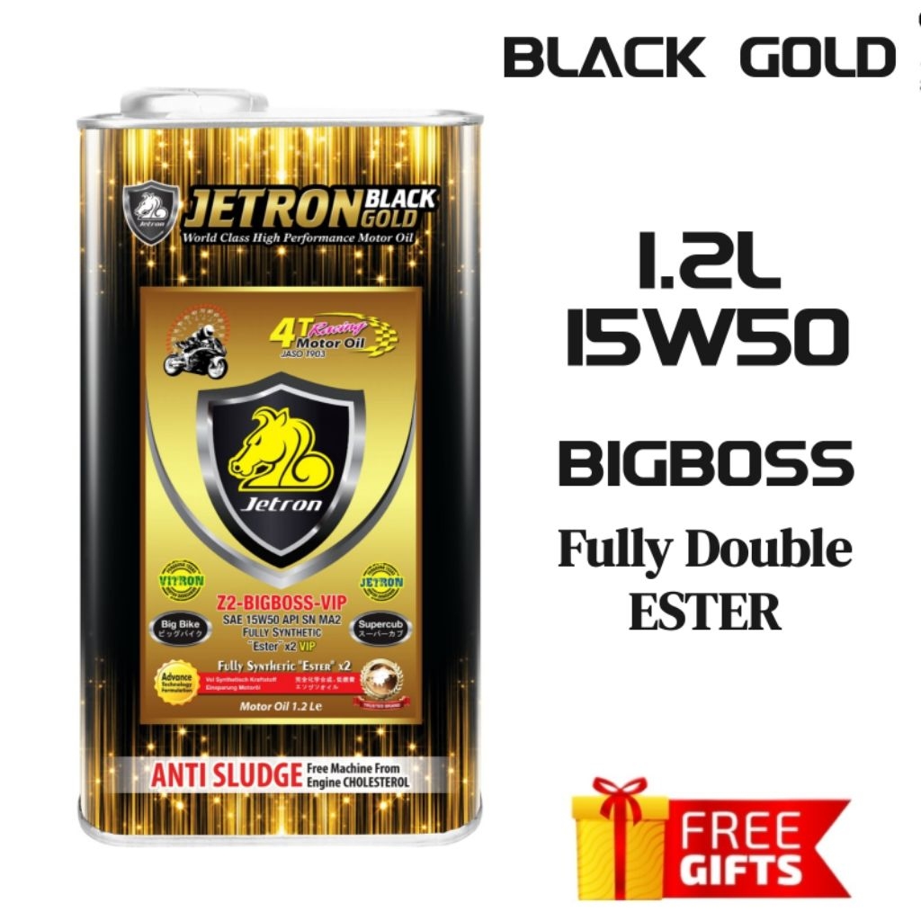 M7-G JETRON Bigboss VIP/Gold 10W40 15W50 Motorcycle Engine Oil Fully ...