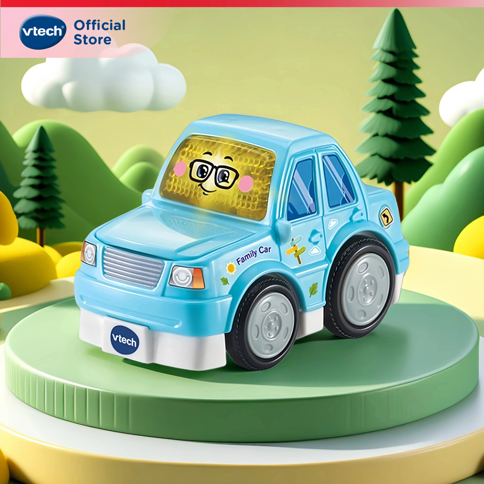 VTech Family Car TOOT-TOOT Drivers Vehicle Toys Van Blue Color Car Kids ...