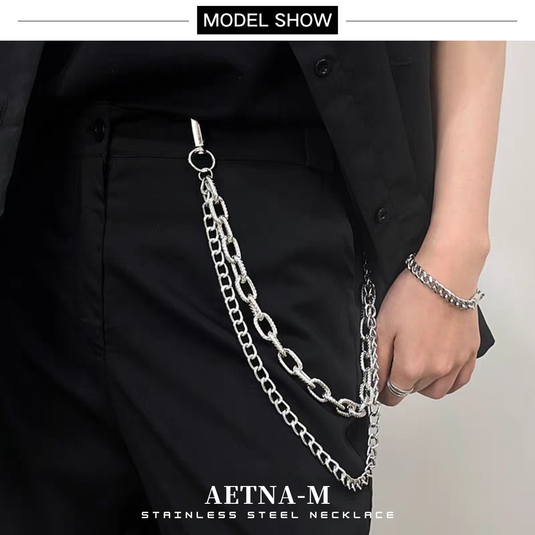 Rantai Seluar Rantai Pinggang Cool Double Layer Chain Fashion Unisex ...