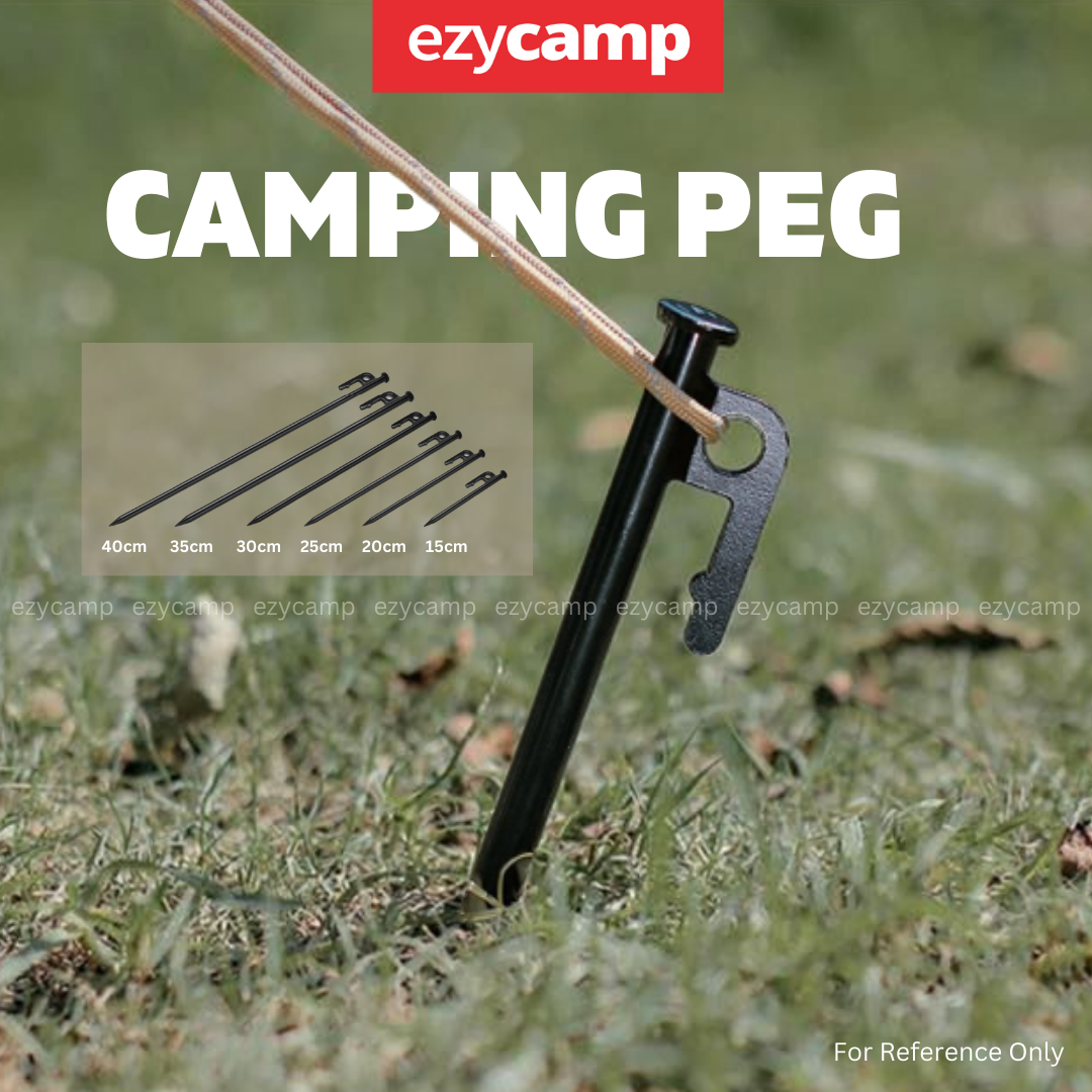 Camping Tent Nail Peg Camping Rope Clip and Pole Holder for Flysheet ...