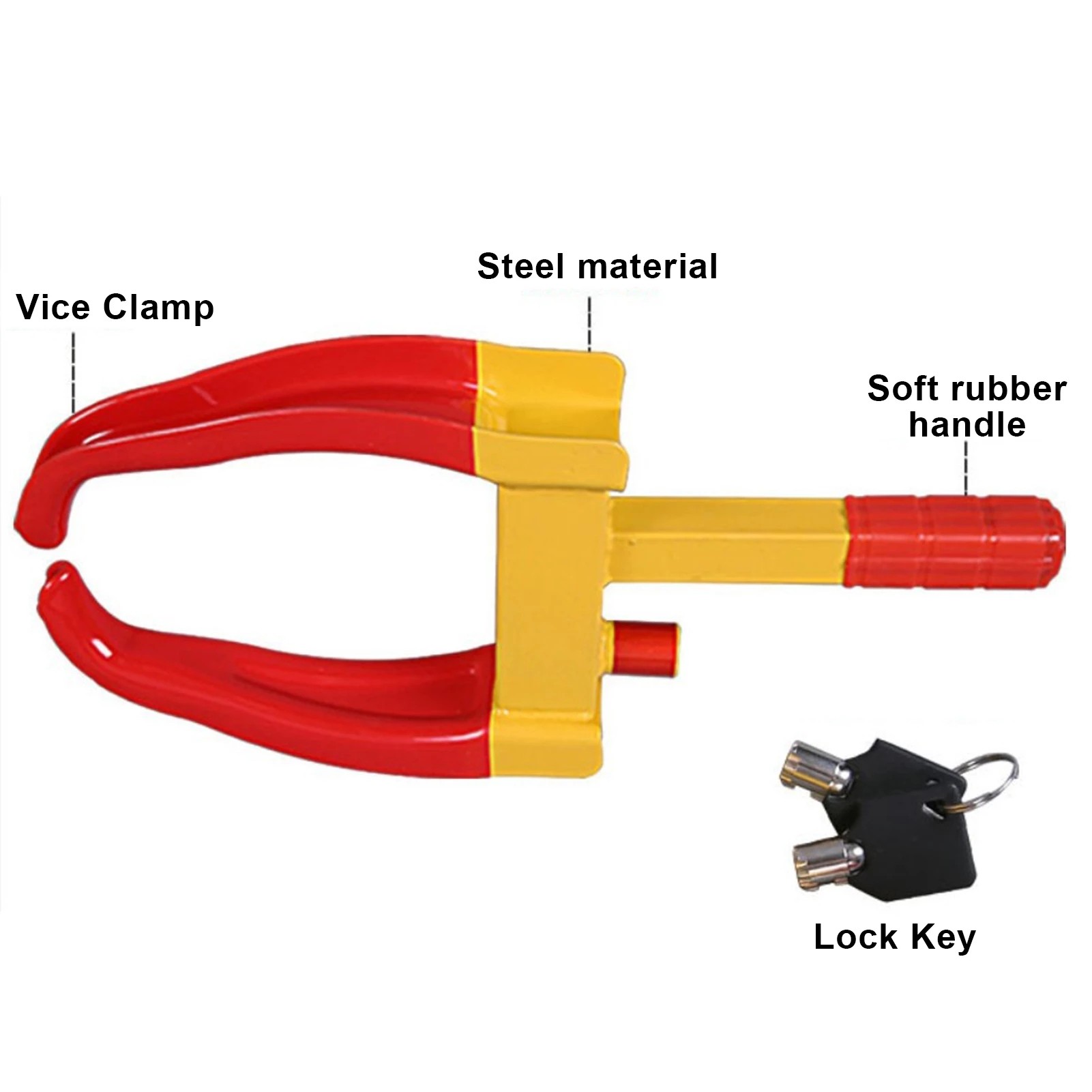 Car Tire Lock Heavy Duty Tyre Clamp Car Lock Anti Thief Motorcycle ...