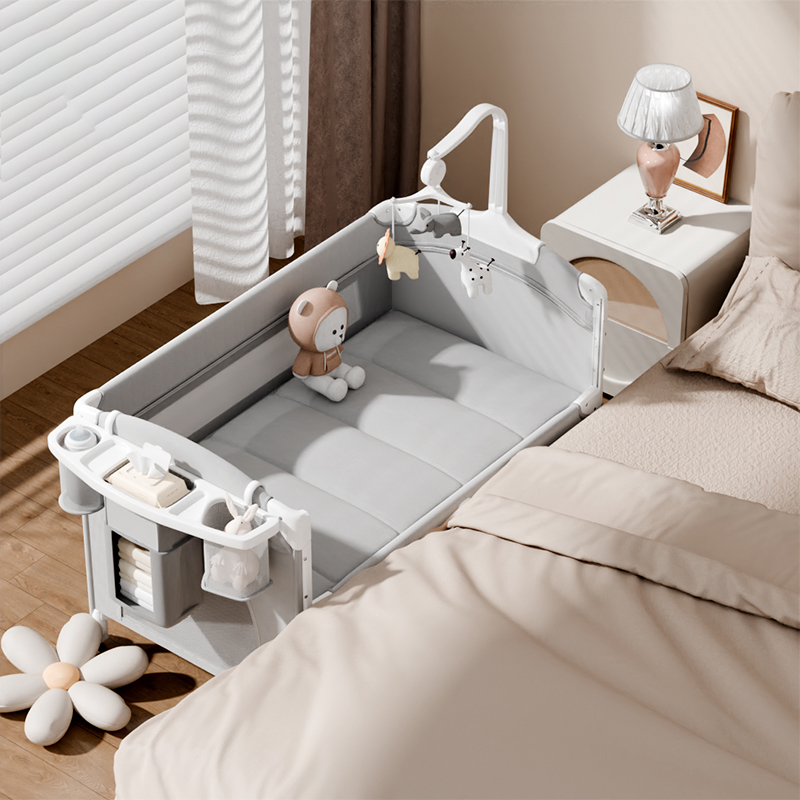 Baby cot portable bed foldable baby crib 0-3 years old Travel Cot ...