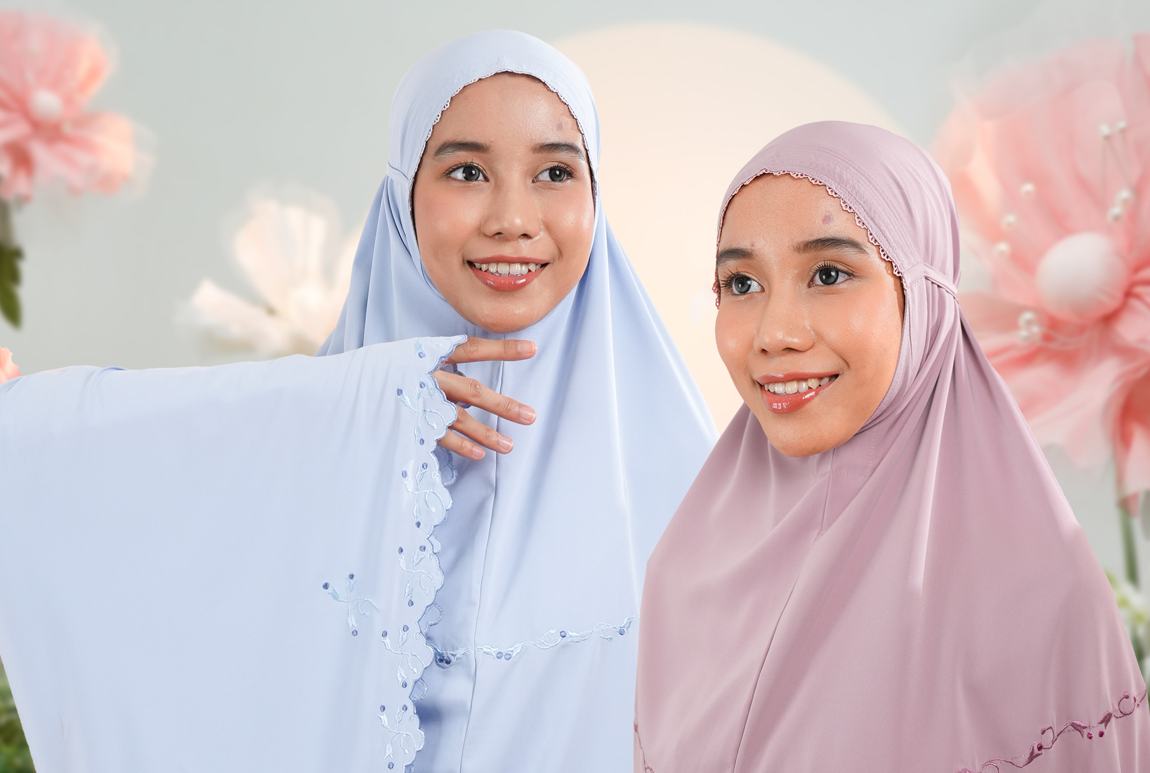 TELEKUNG TEA | DALIA Premium Embroidered Telekung + Gift Box | Shopee ...