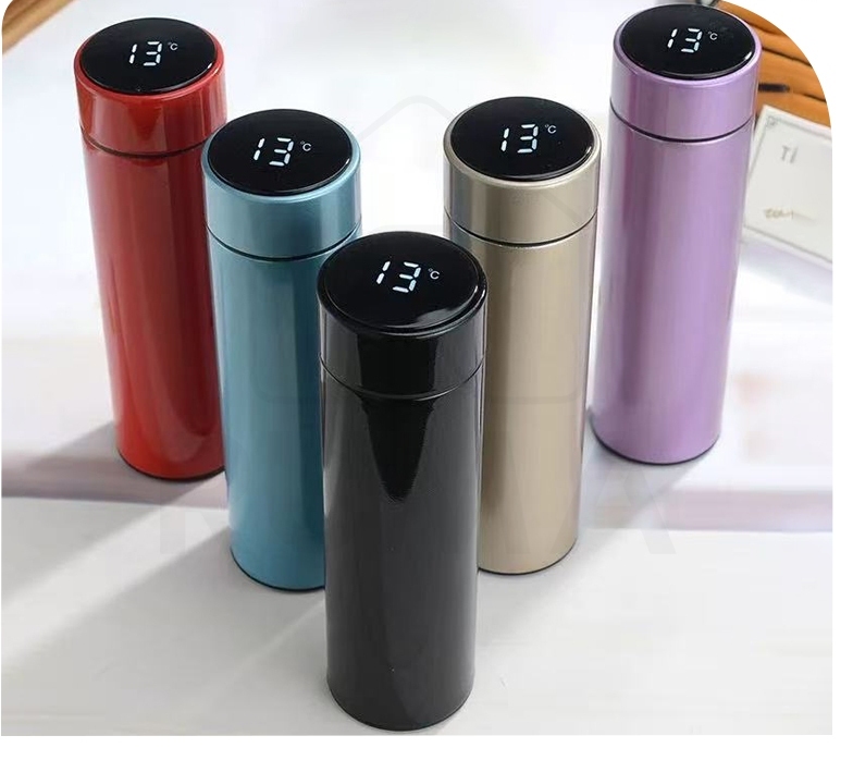 Fashion Smart Temperature Flask LED Display Vacuum Thermal Flask ...