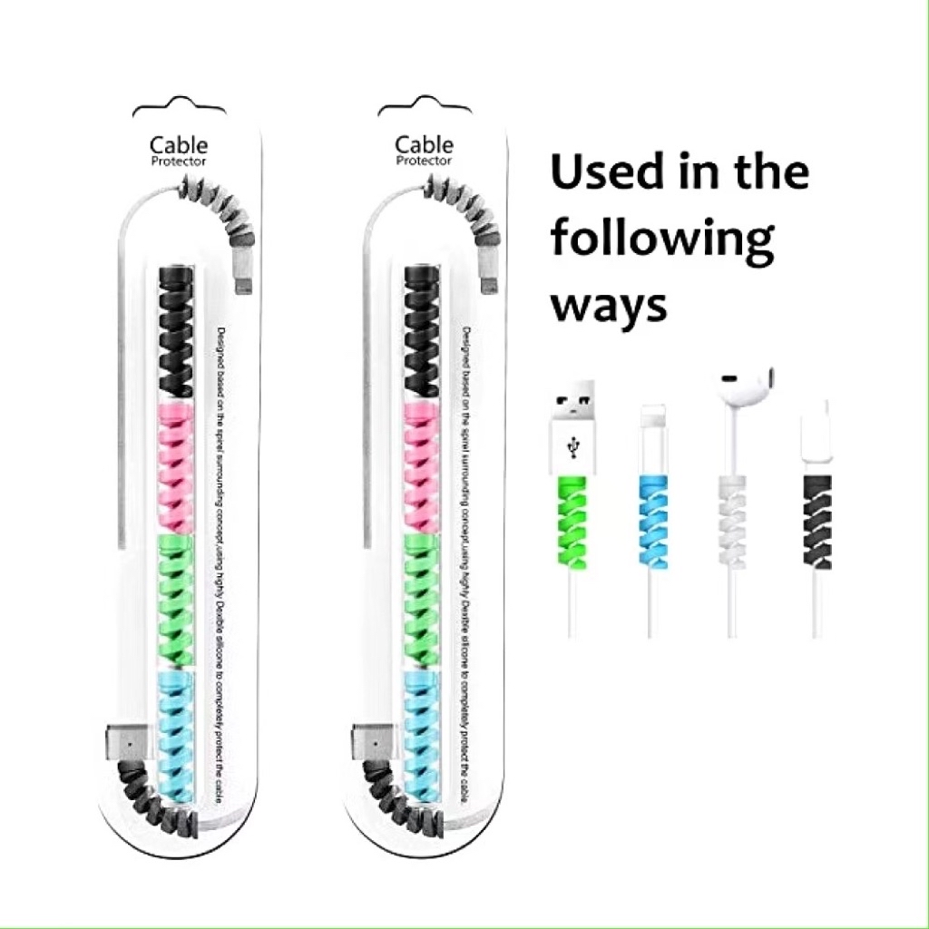 50-Pack Spiral Cable Savers | Pro-Grade Charger Protectors to Stop ...