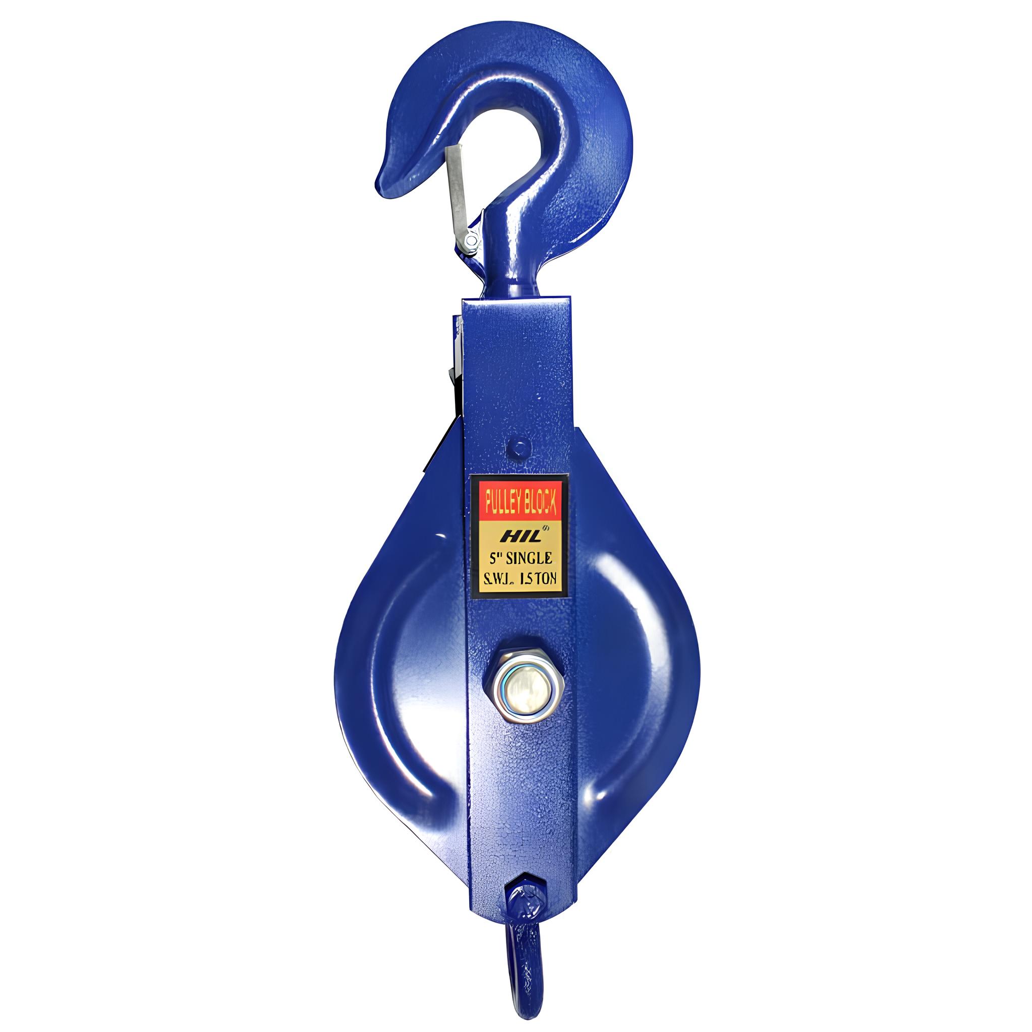 HIL HEAVY DUTY SINGLE ROPE PULLEY WHEEL LIFTING HOOK HOISE CRANE WHEEL ...