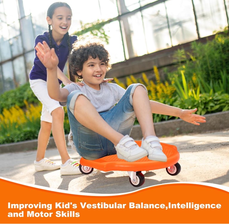 CHERRY Children Scooter Board Vestibular Propioception Sensory Therapy ...