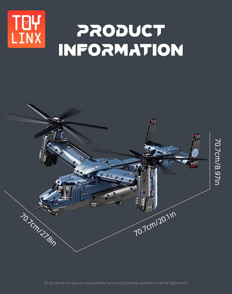 1400pcs Aircraft Building Blocks Model Large Plane Model Blocks ...