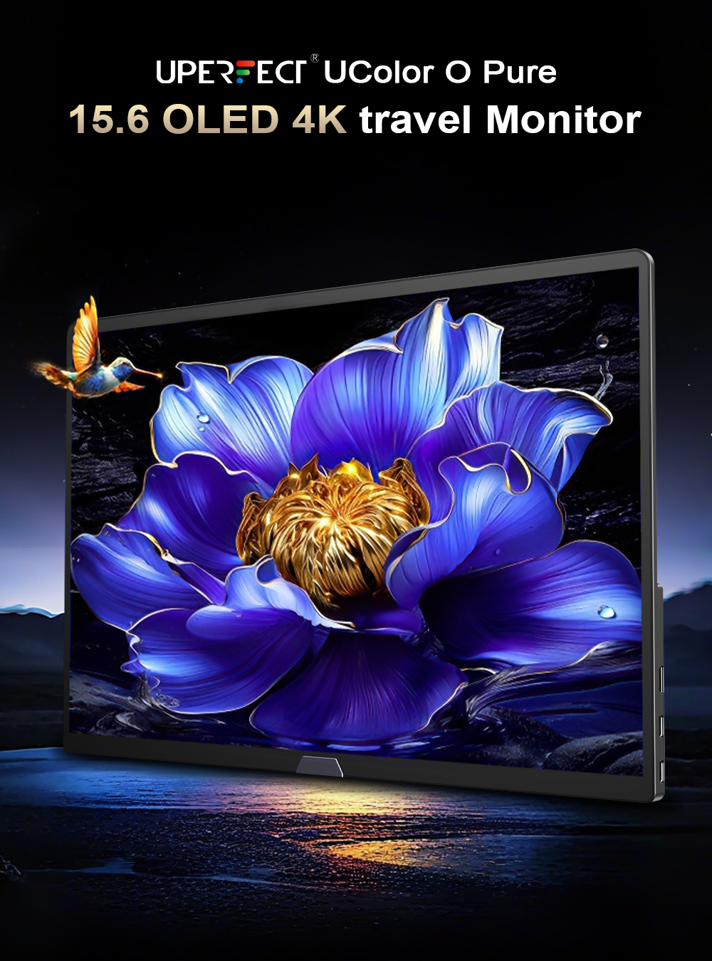 UPERFECT OLED 4K UColor O Pure Portable Monitor 15.6 Inch Dislpay ...