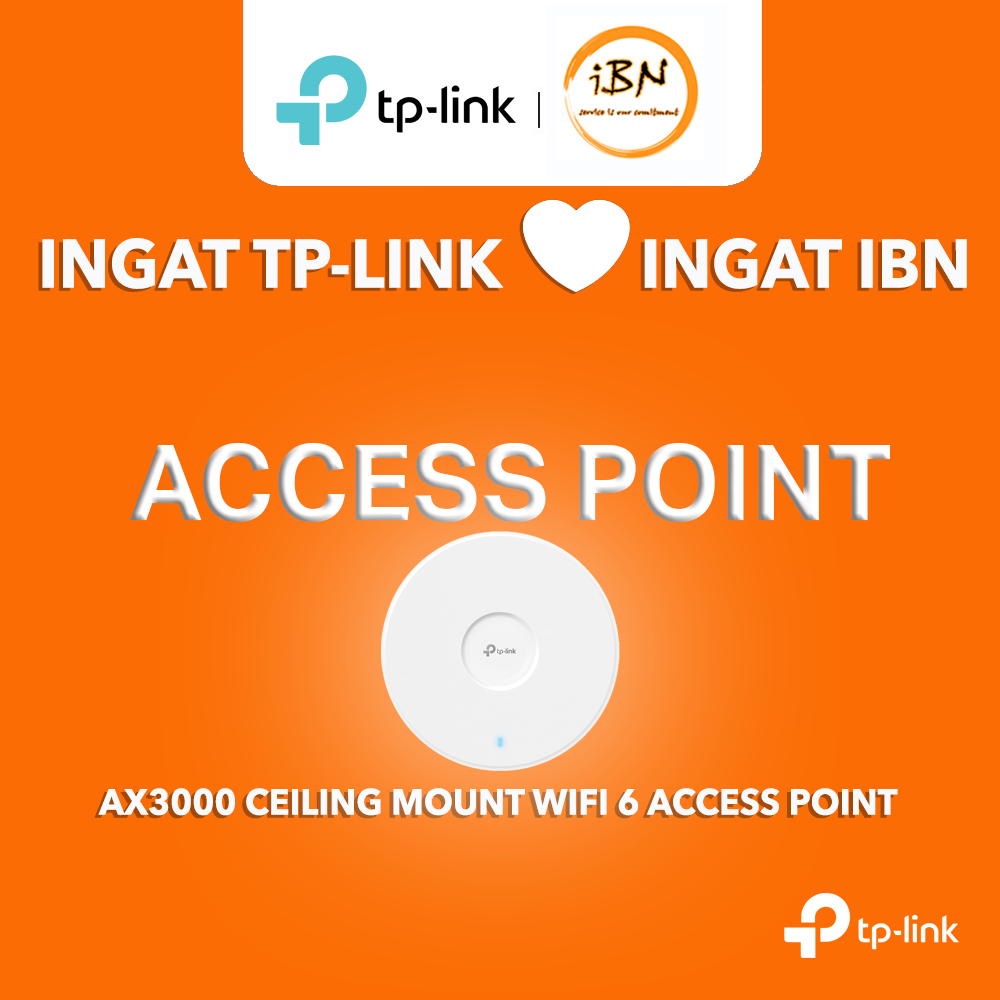 TP-Link EAP650 AX3000 Pemasangan di Siling WiFi 6 Access Point @ IBN ...
