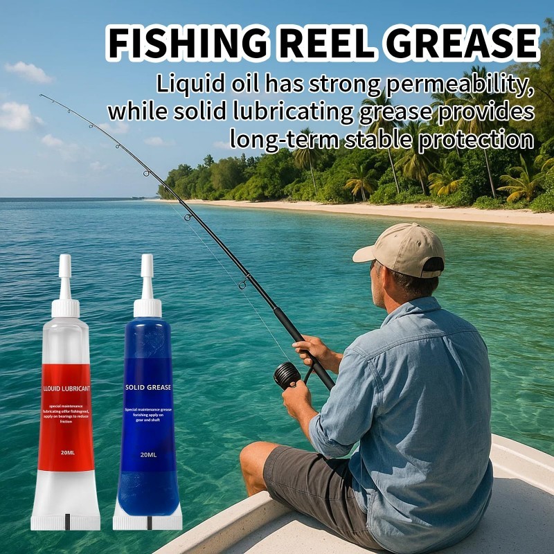 Fishing Reel Maintenance Oil Tool Kit Gear Lubrication Specialized Oil ...