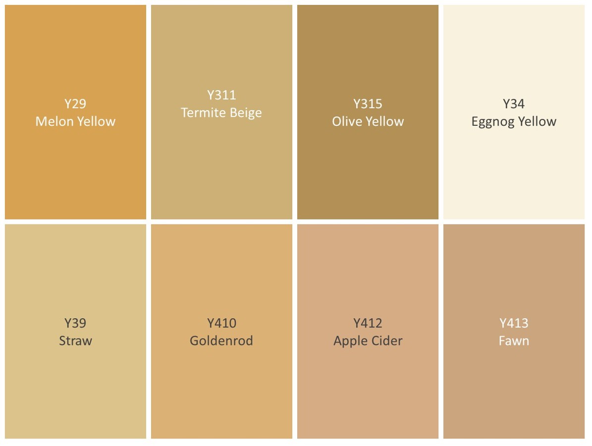 2026 NEW LAUNCH!!! Individual Marker Group 6 Code Y - YGY - FY Brush ...