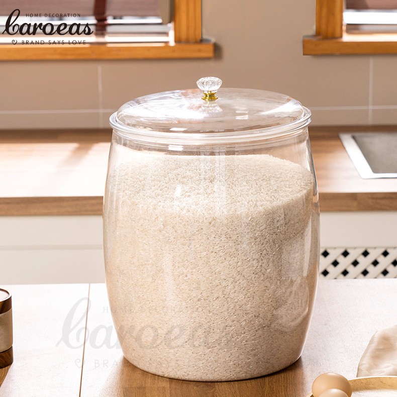 Airtight Large Capacity Rice Bucket Leakproof Jar Kitchen Storage Tank ...
