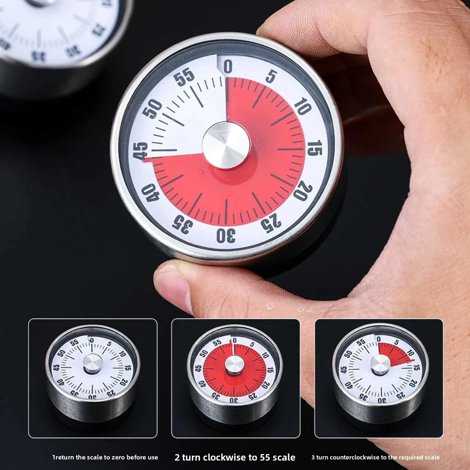 Stainless Steel Cooking Timer / Mini Mechanical Timer / Mechanical ...