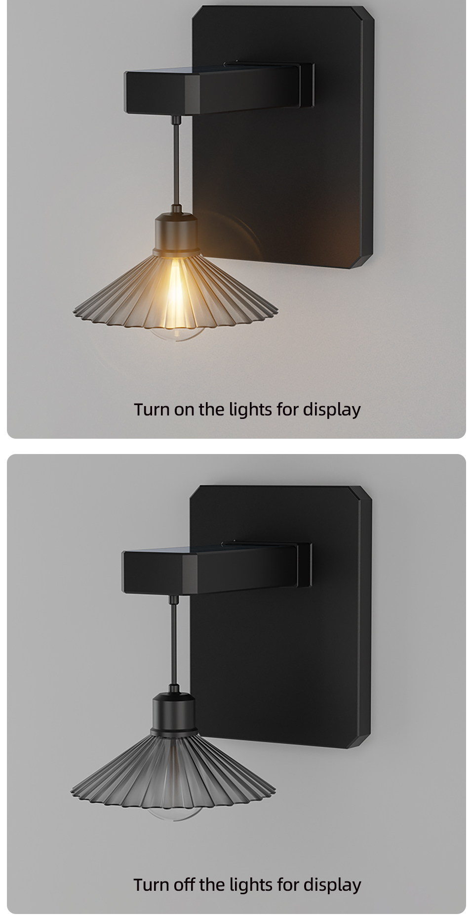 Dingdian LED Solar Wall Light Retro Courtyard Light Waterproof Outdoor ...