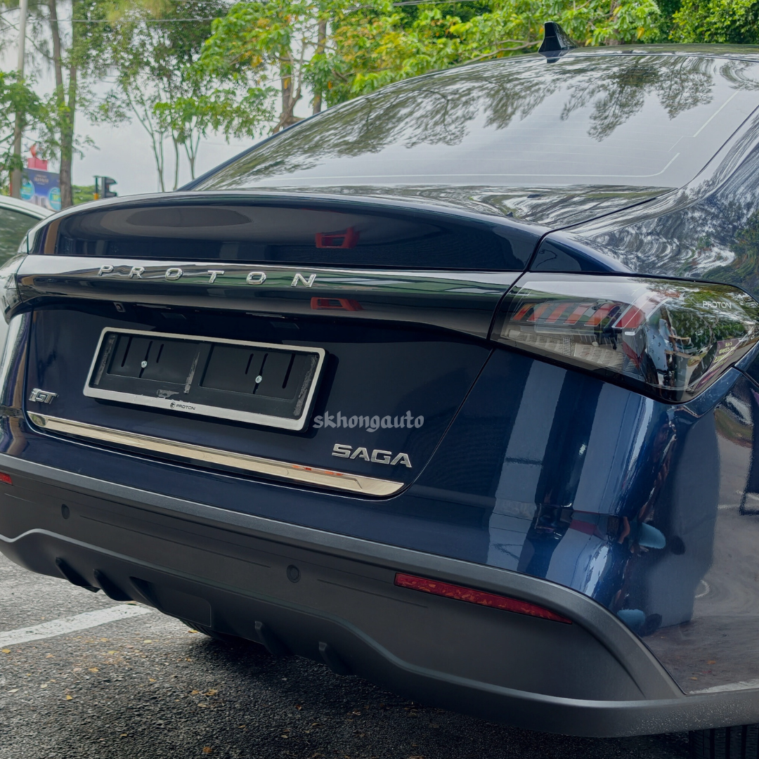 proton saga mc3 2025-2026+ car tail gate trim garnish chrome stainless ...