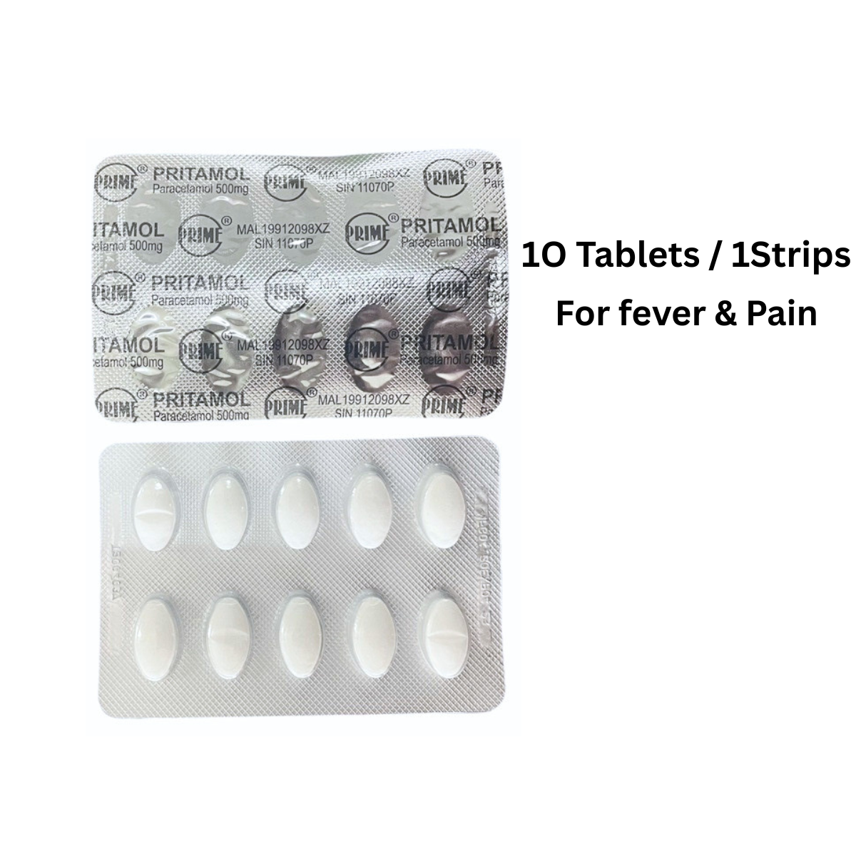 Prime Pritamol Paracetamol 500mg Tablets Same as Panadol (Relief of ...