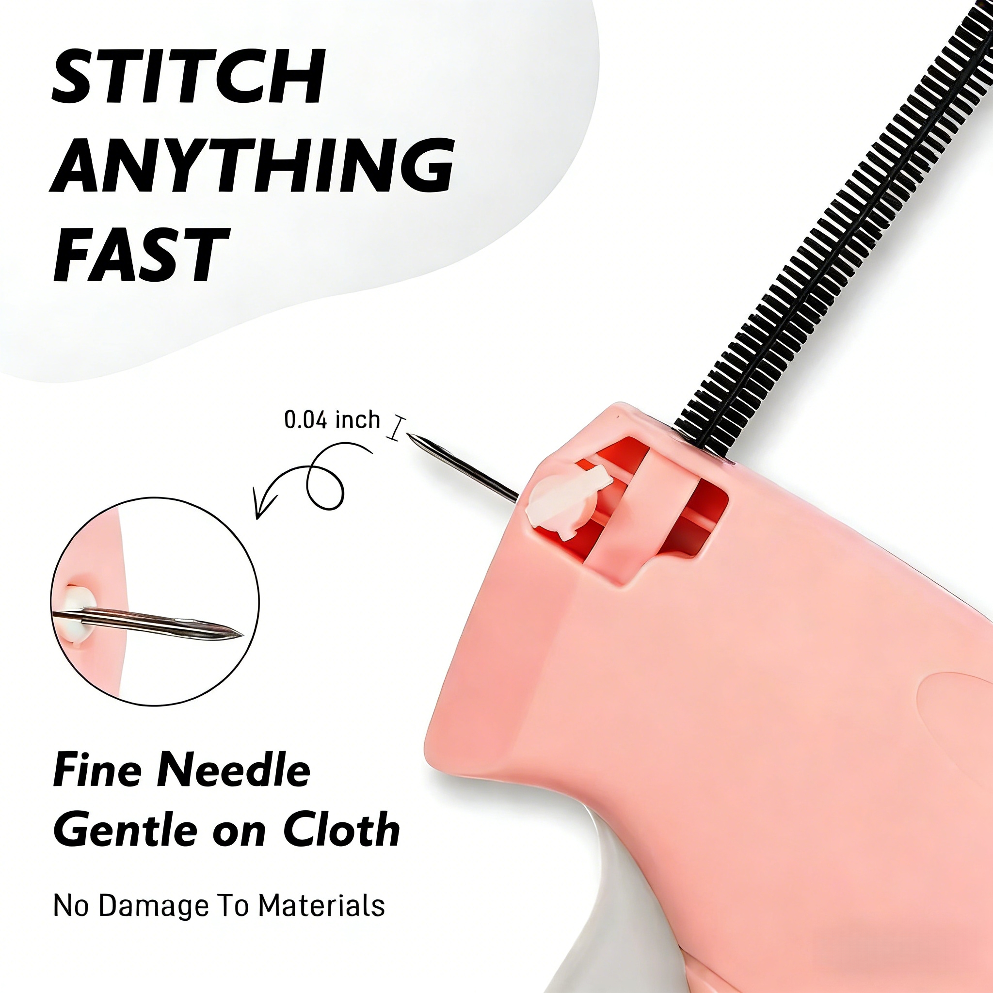 Upgraded Micro Stitch Gun for Clothes with Storage Box Clothing Fixer ...