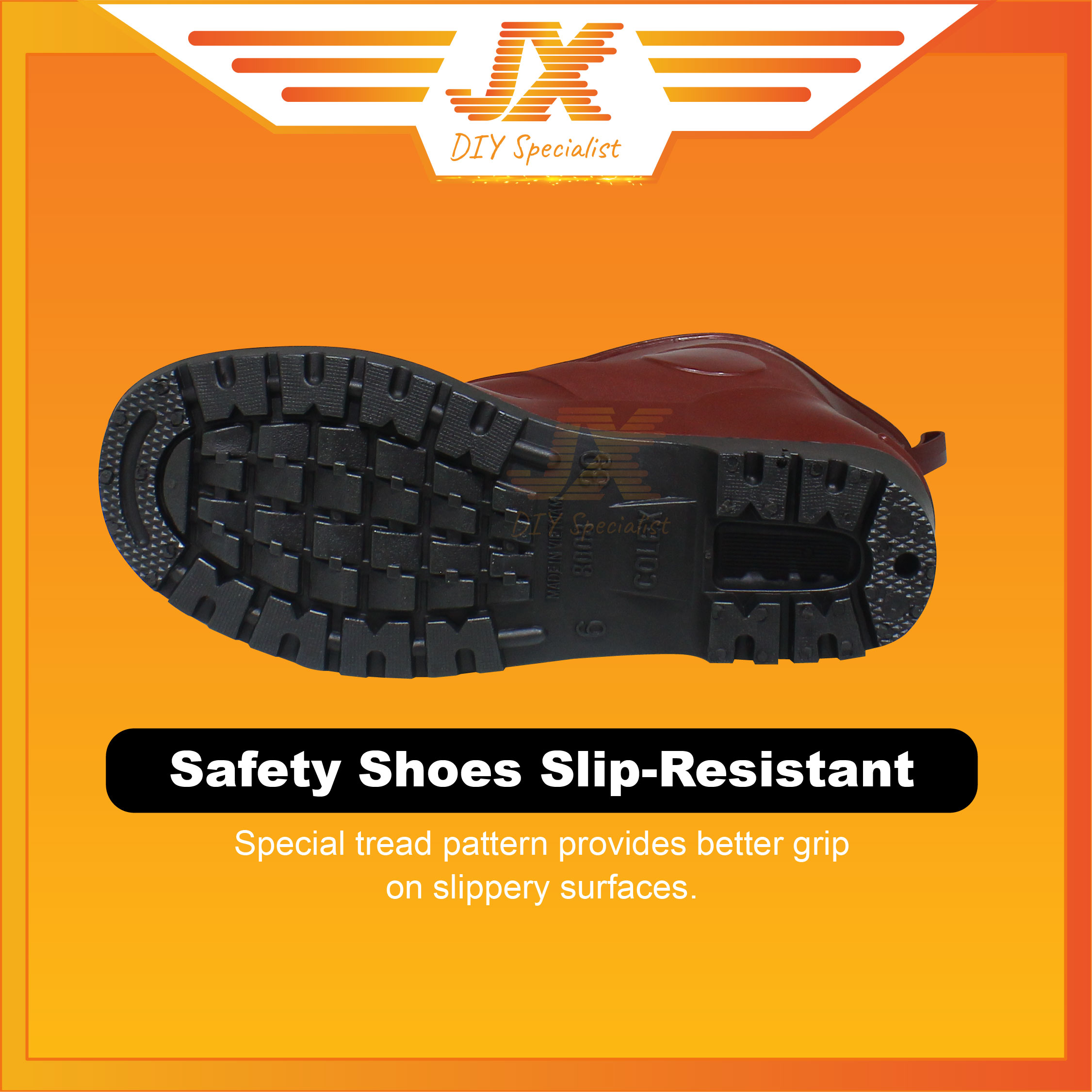 COLEX RM-6600 PVC Kitchen Boot Rain Boots Waterproof Anti Slip Garden ...