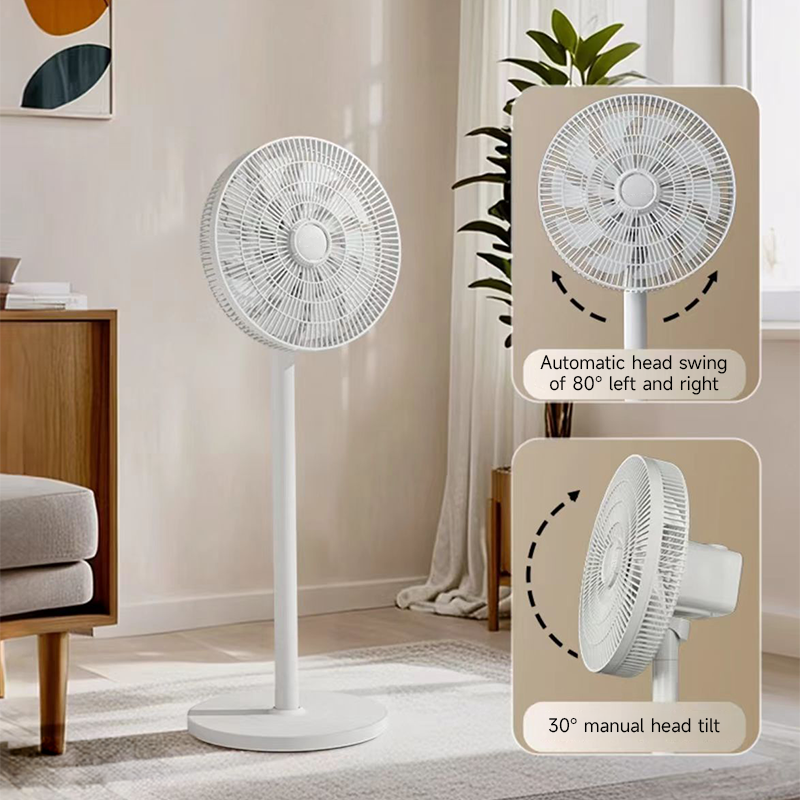 YAKO 20 Blade Electric Stand Fan 14 Inch Adjustable Stand Fan Three ...