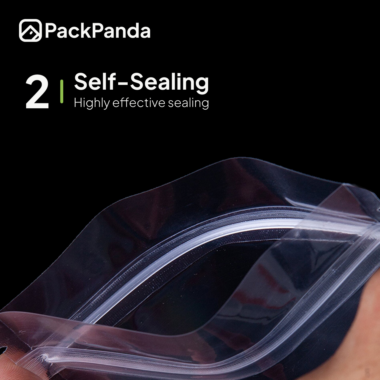 50pcs Transparent Resealable Food Bag Beg Zip Makanan Plastic Cookies ...