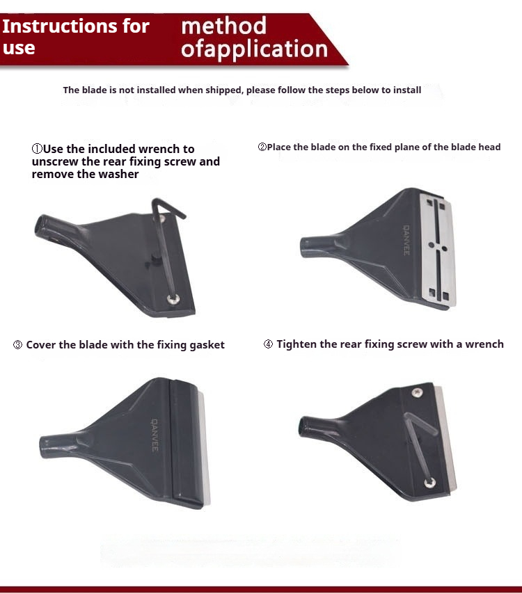 QANVEE Algae Scraper Aquarium Maintenance Tools with 10pcs Blade Nano Q ...