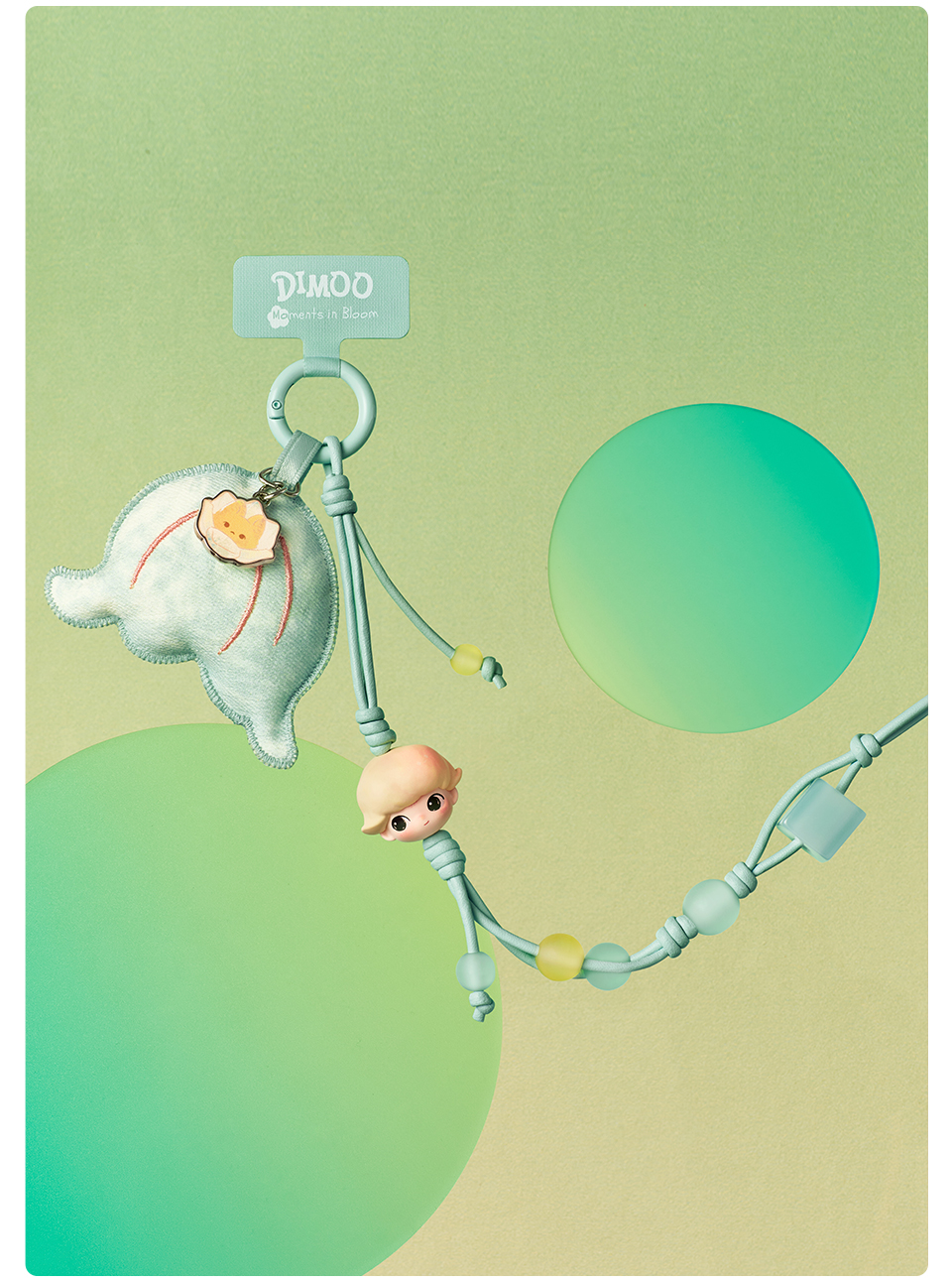 POP MART DIMOO Moments in Bloom Series-Decorative Charm Blind Box Phone ...